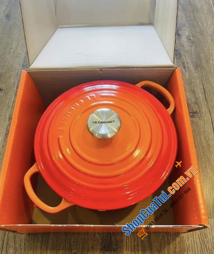 Nồi gang Le Creuset Bräter rund Evo 20cm Orange màu cam