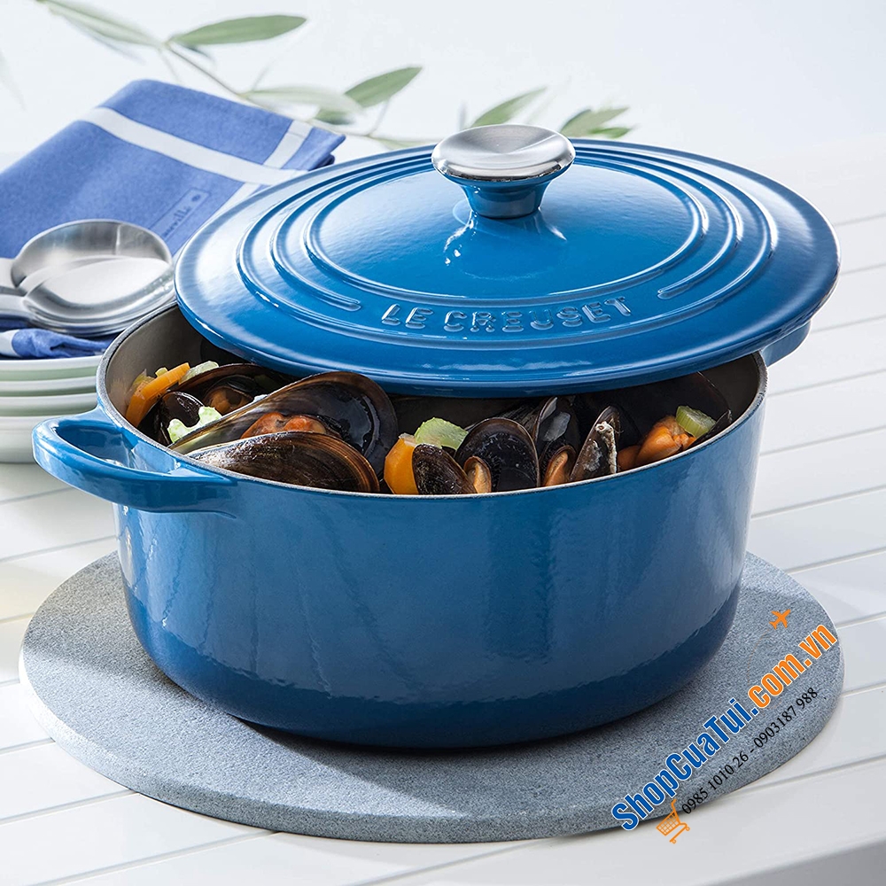 NỒI LE CREUSET MÀU XANH SIZE 18cm