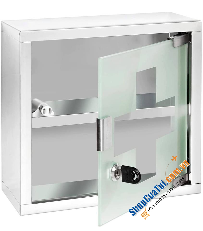 TỦ THUỐC GIA ĐÌNH WENKO CỬA KÍNH - LOẠI NHỎ.