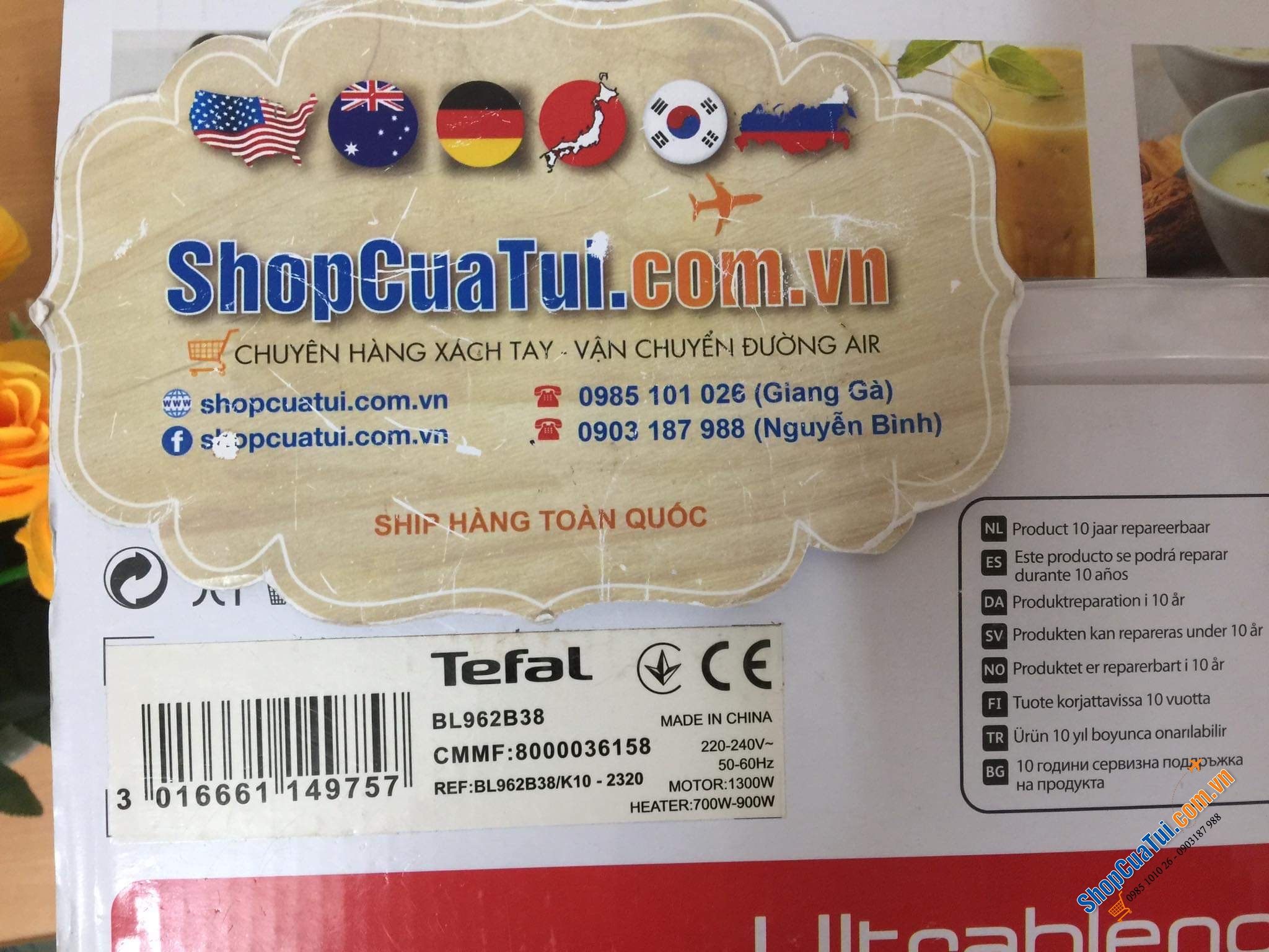 MÁY LÀM SỮA HẠT TEFAL BL962B siêu vượt trội