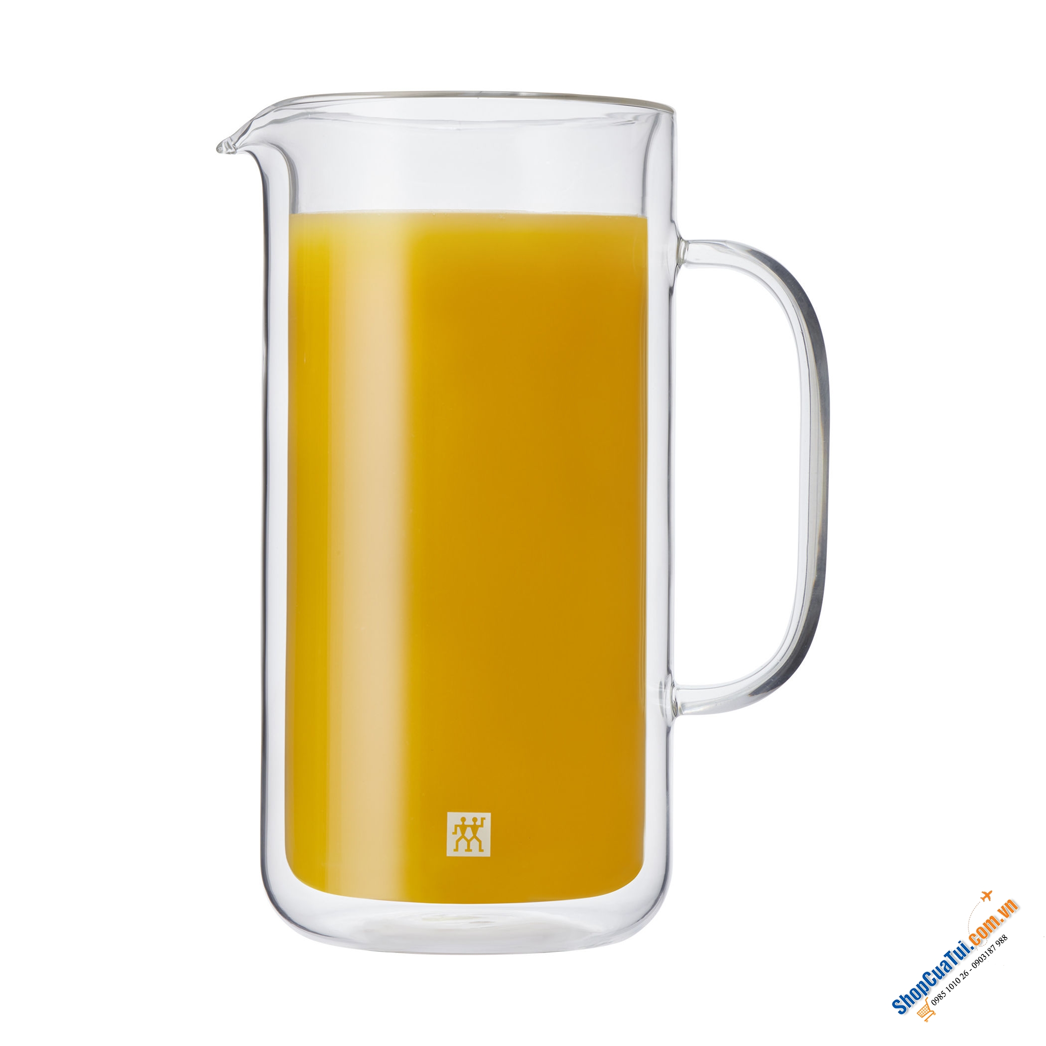 BÌNH THUỶ TINH CÁCH NHIỆT 2 LỚP ZWILLING SORRENTO PLUS 0,8 LIT. - bình thuỷ tinh 2 thành