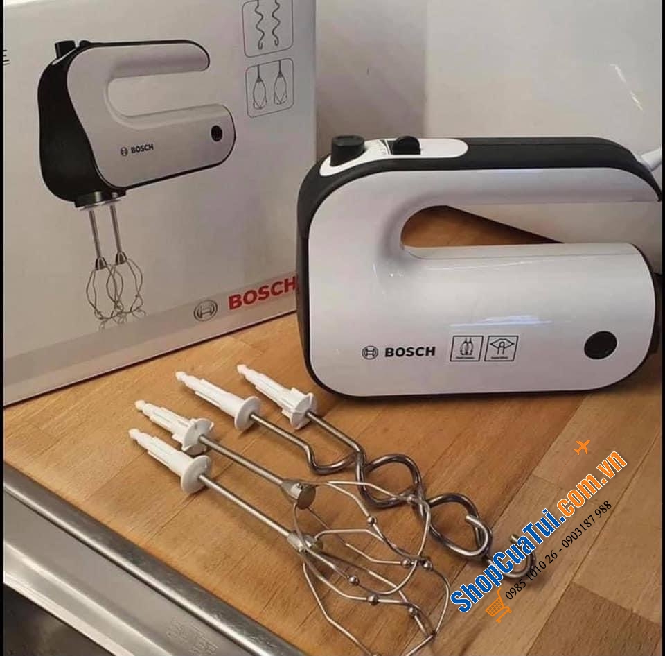 Máy đánh trứng BOSCH MFQ4020 450w mạnh mẽ màu trắng - Màu đỏ