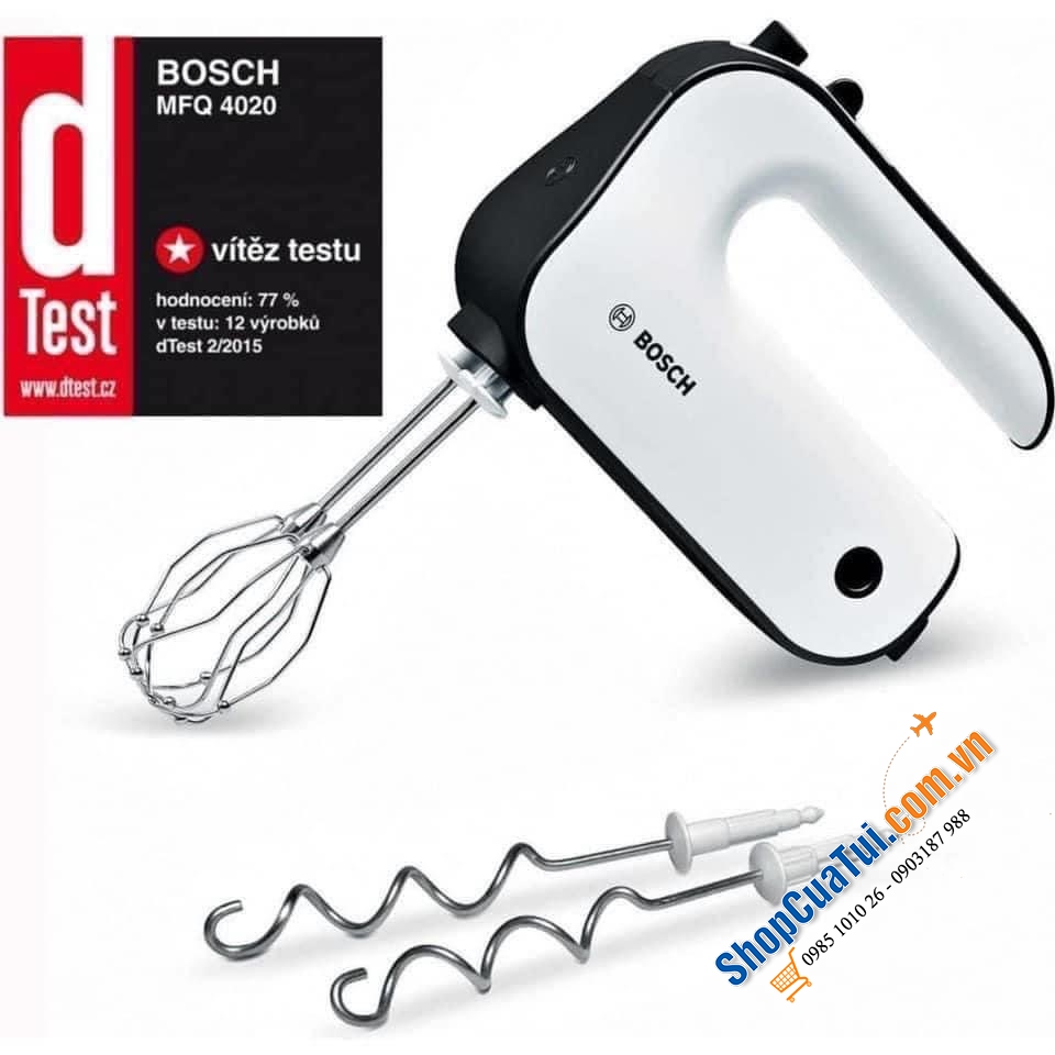 Máy đánh trứng BOSCH MFQ4020 450w mạnh mẽ màu trắng - Màu đỏ