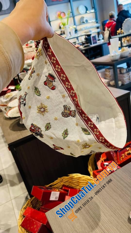 GIỎ BÁNH MỲ - ĐỒ VẬT DỤNG TRONG NHÀ VILLEROY BOCH GIÁNG SINH - Noel