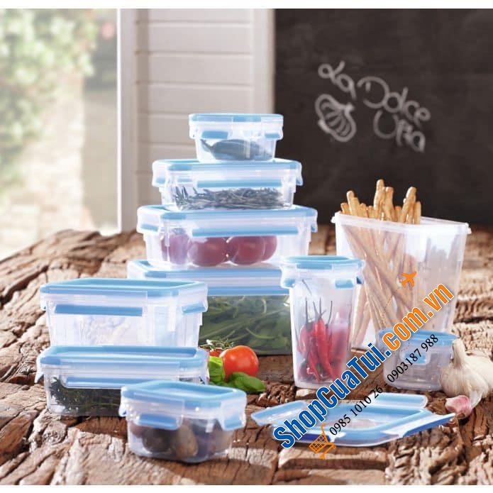 Set Hộp đựng thực phẩm Emsa 10 món.