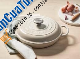 NỒI CHẢO LE CREUSET Gourmet Profitopf Evo 26cm -  2,2 lit. MÀU CAM - MÀU ĐỎ - MÀU TRẮNG NGÀ MERINGUE.