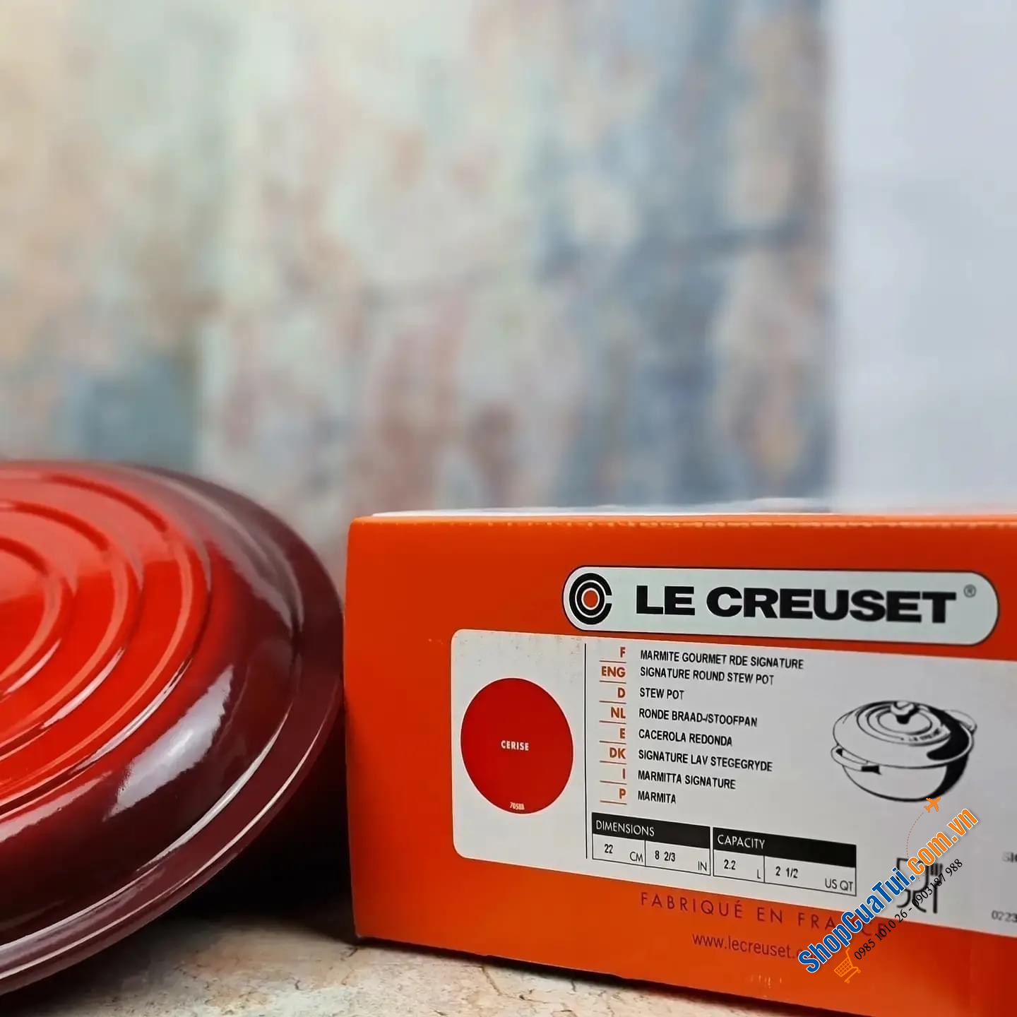 NỒI CHẢO LE CREUSET Gourmet Profitopf Evo 26cm -  2,2 lit. MÀU CAM - MÀU ĐỎ - MÀU TRẮNG NGÀ MERINGUE.