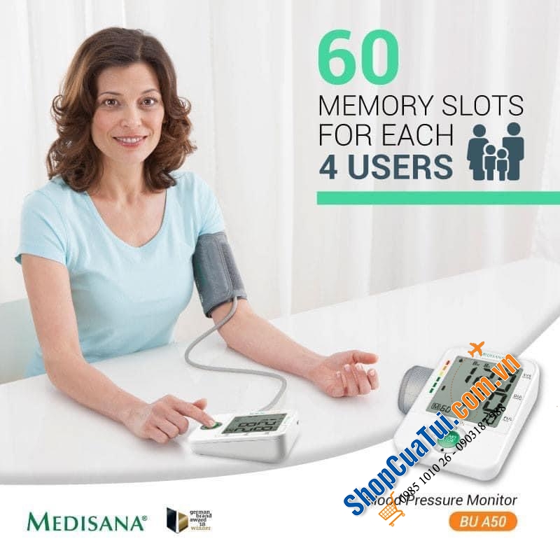 MÁY ĐO HUYẾT ÁP MEDISANA BUA50.
