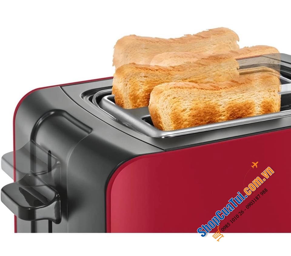 MÁY NƯỚNG BÁNH MỲ BOSCH COMFORTLINE MÀU ĐỎ SIÊU ĐẸP.