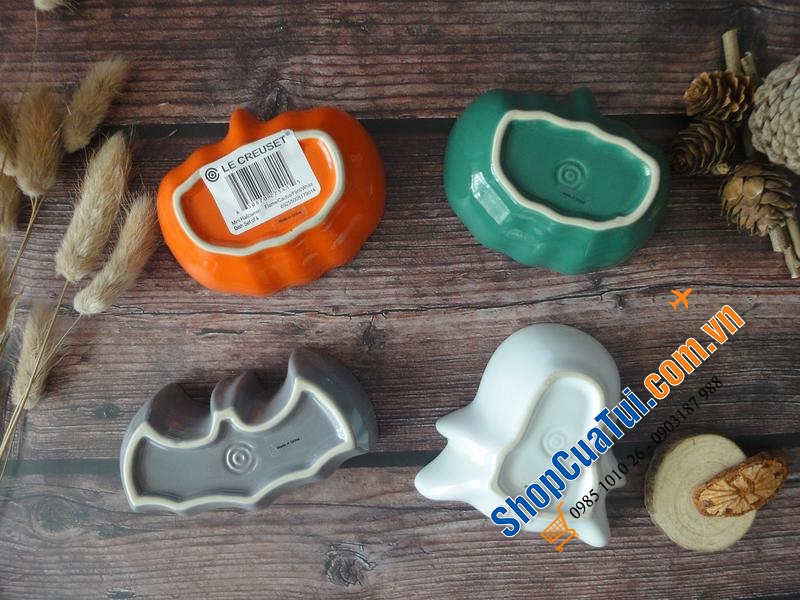 Bí ngô - SET 4 ĐĨA NHỎ HOẠ TIẾT HALLOWEEN LE CREUSET.
