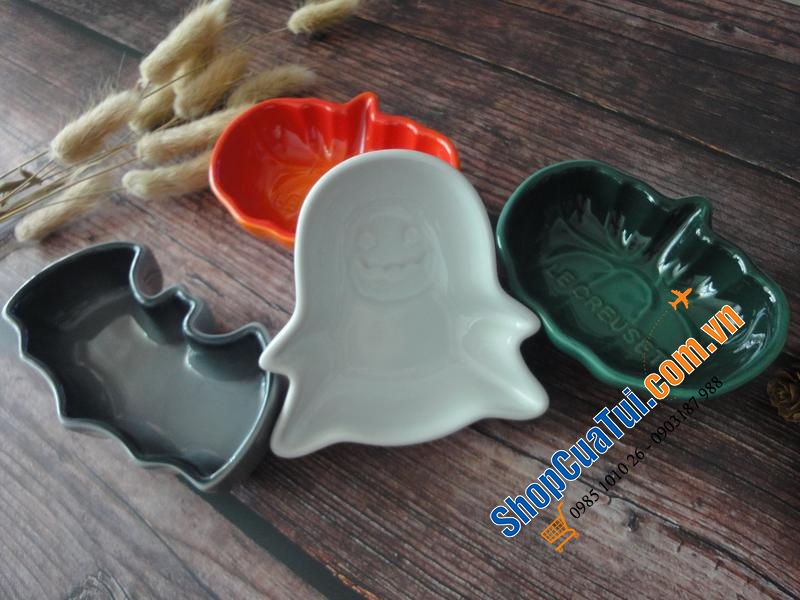Bí ngô - SET 4 ĐĨA NHỎ HOẠ TIẾT HALLOWEEN LE CREUSET.
