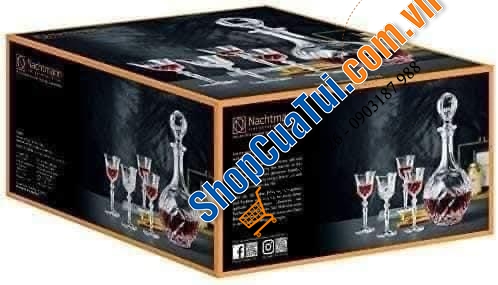 SET 1 BÌNH 4 LY RƯỢU NACHTMANN PALAIS SANG TRỌNG CỔ ĐIỂN (750ml - 54ml)