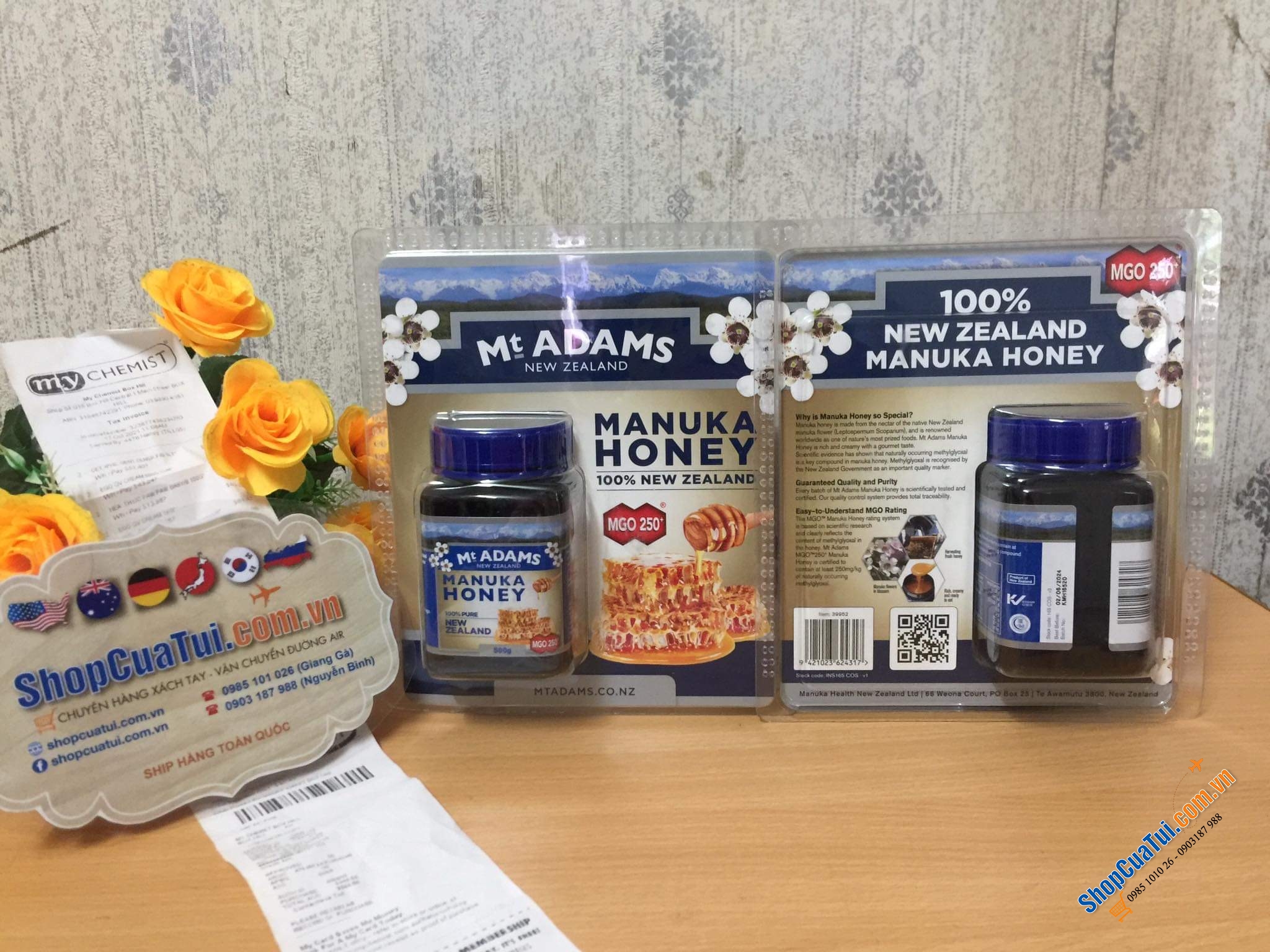 Mật ong Manuka Health New Zealand Manuka Honey MGO 250+ 500g – Thần dược kháng khuẩn