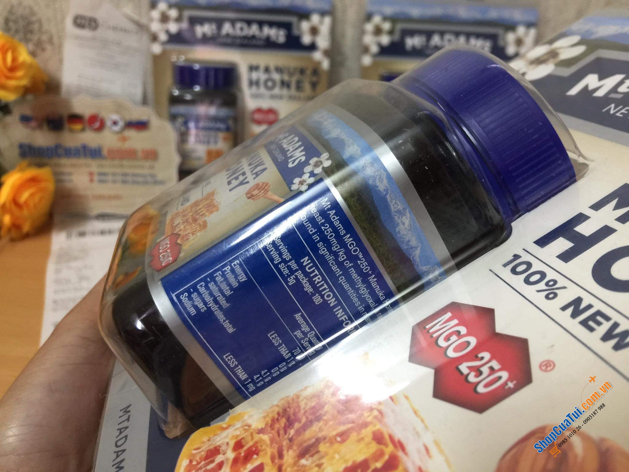 Mật ong Manuka Health New Zealand Manuka Honey MGO 250+ 500g – Thần dược kháng khuẩn