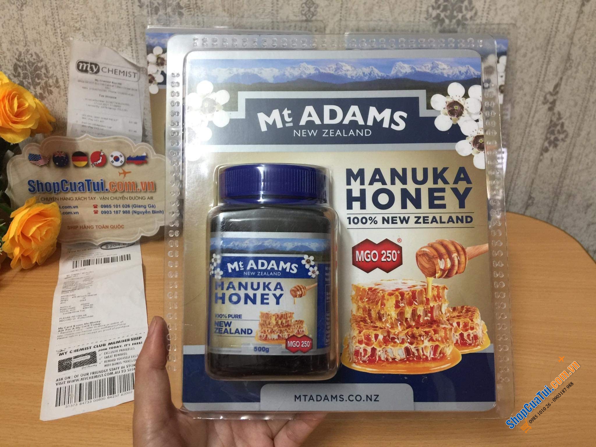 Mật ong Manuka Health New Zealand Manuka Honey MGO 250+ 500g – Thần dược kháng khuẩn