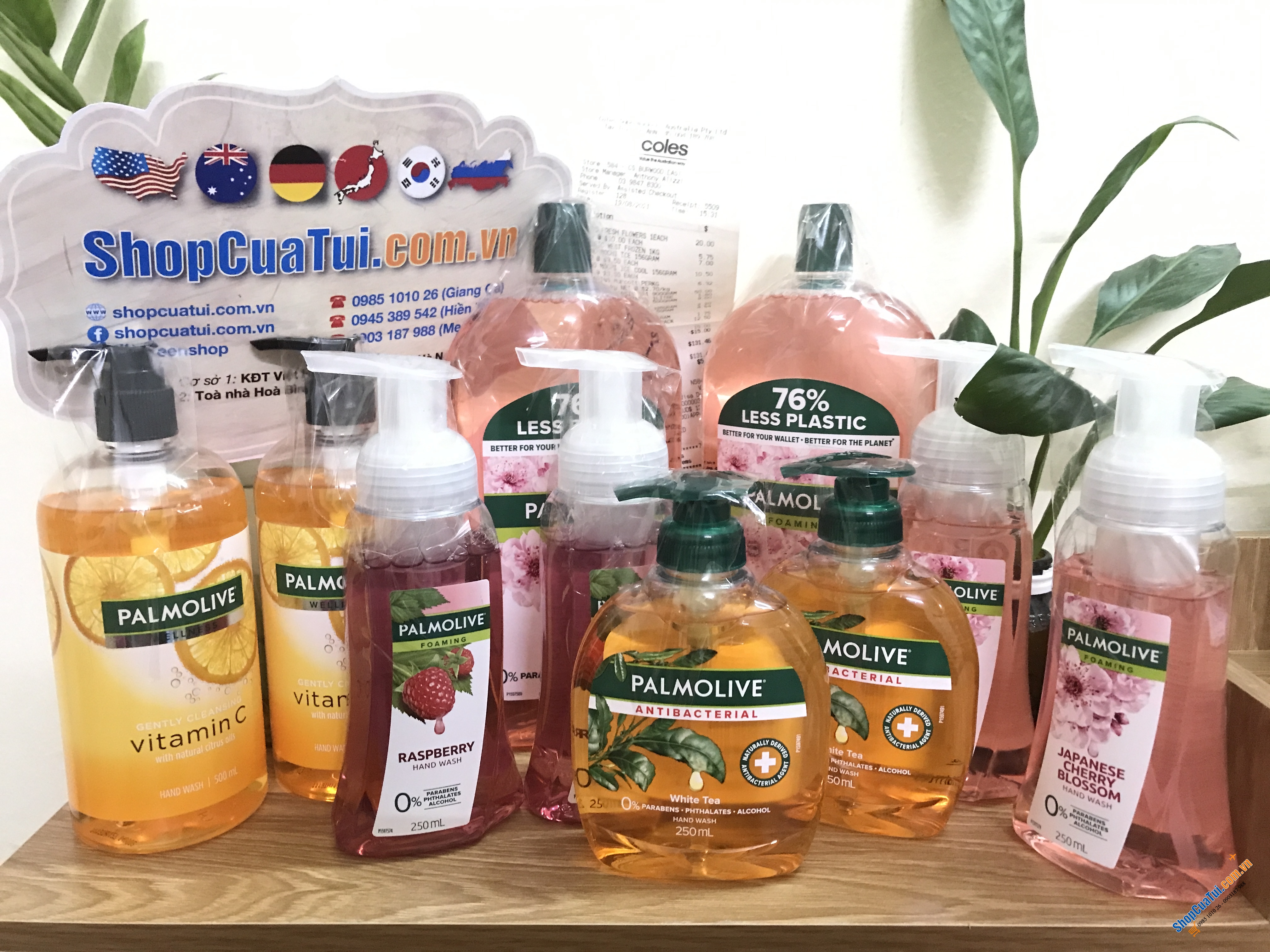 Nước rửa tay Palmolive tạo bọt hương Hoa anh đào Nhật Bản loại bỏ vi trùng - Palmolive Foaming Nourishing Hand Wash Cherry Blossom Pump chai 1 Lít