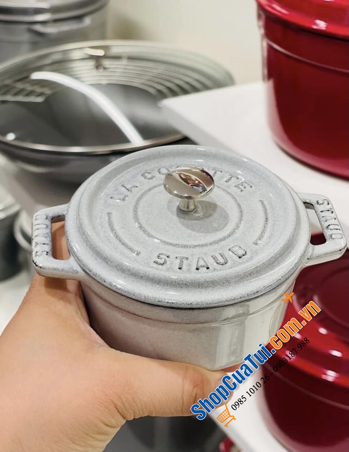 NỒI STAUB TRUFFLE WHITE - Sz 10 cm.