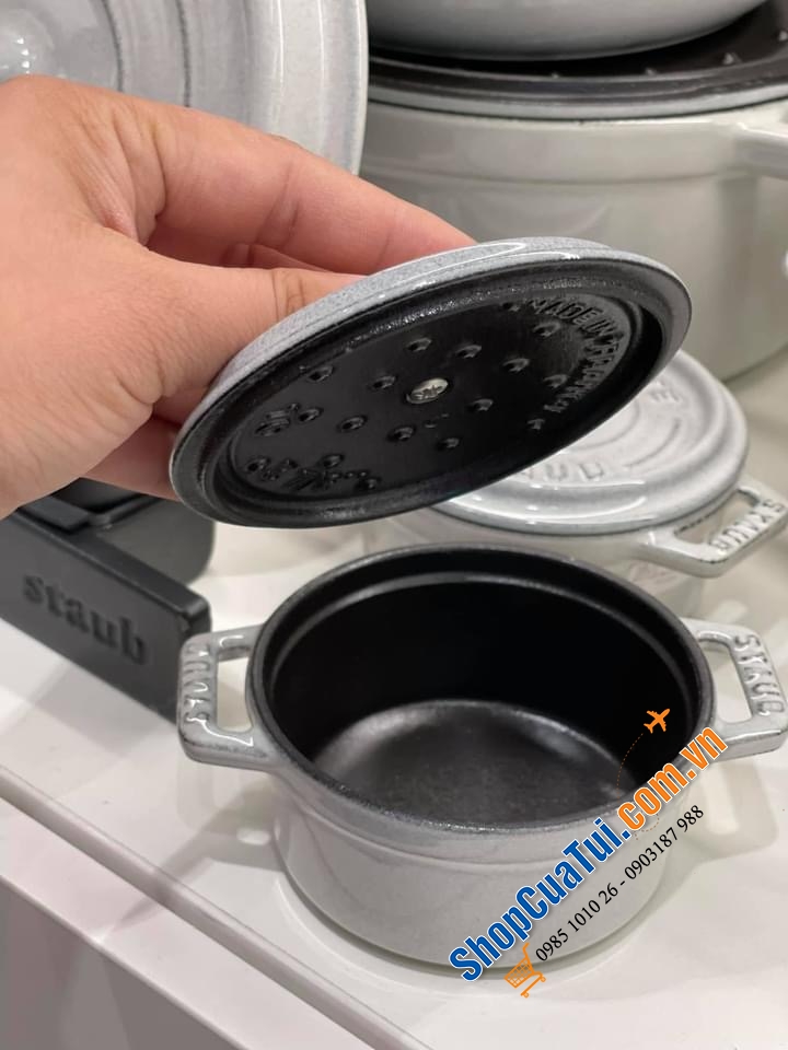 NỒI STAUB TRUFFLE WHITE - Sz 10 cm.