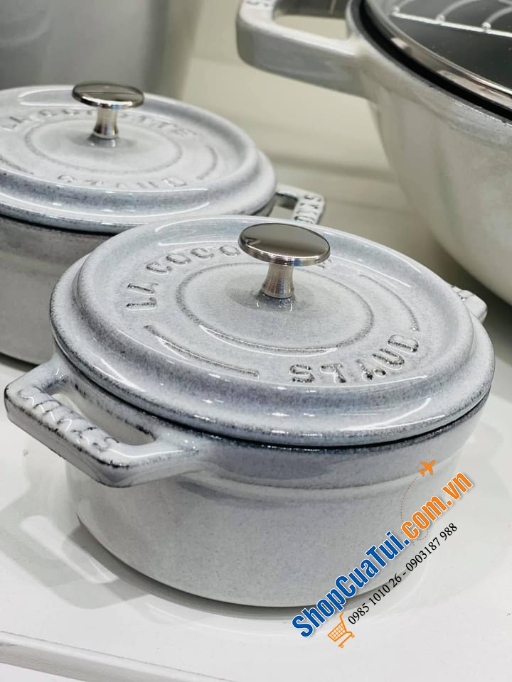 NỒI STAUB TRUFFLE WHITE - Sz 10 cm.
