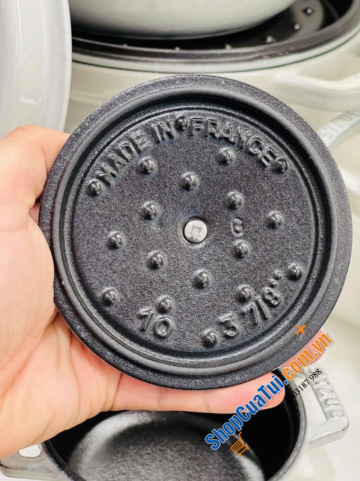 NỒI STAUB TRUFFLE WHITE - Sz 10 cm.