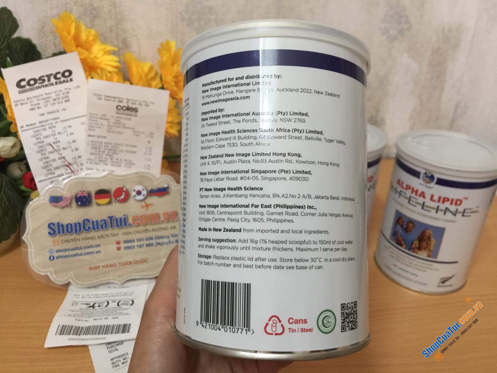 Sữa Non Alpha Lipid Lifeline 450gr - Sữa non cho người ốm, Ung thư, bệnh hiểm nghèo