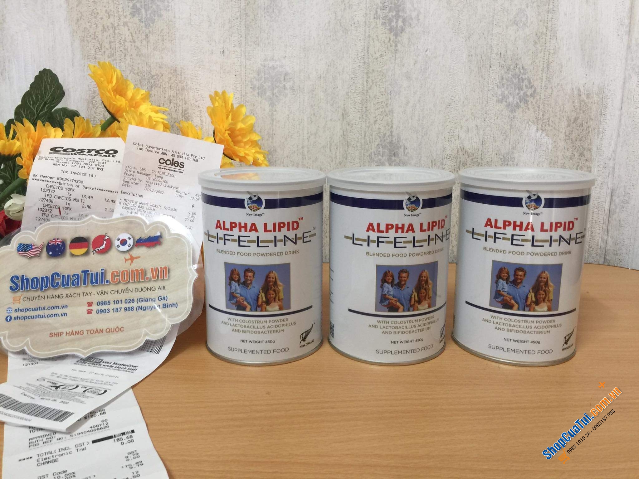 Sữa Non Alpha Lipid Lifeline 450gr - Sữa non cho người ốm, Ung thư, bệnh hiểm nghèo