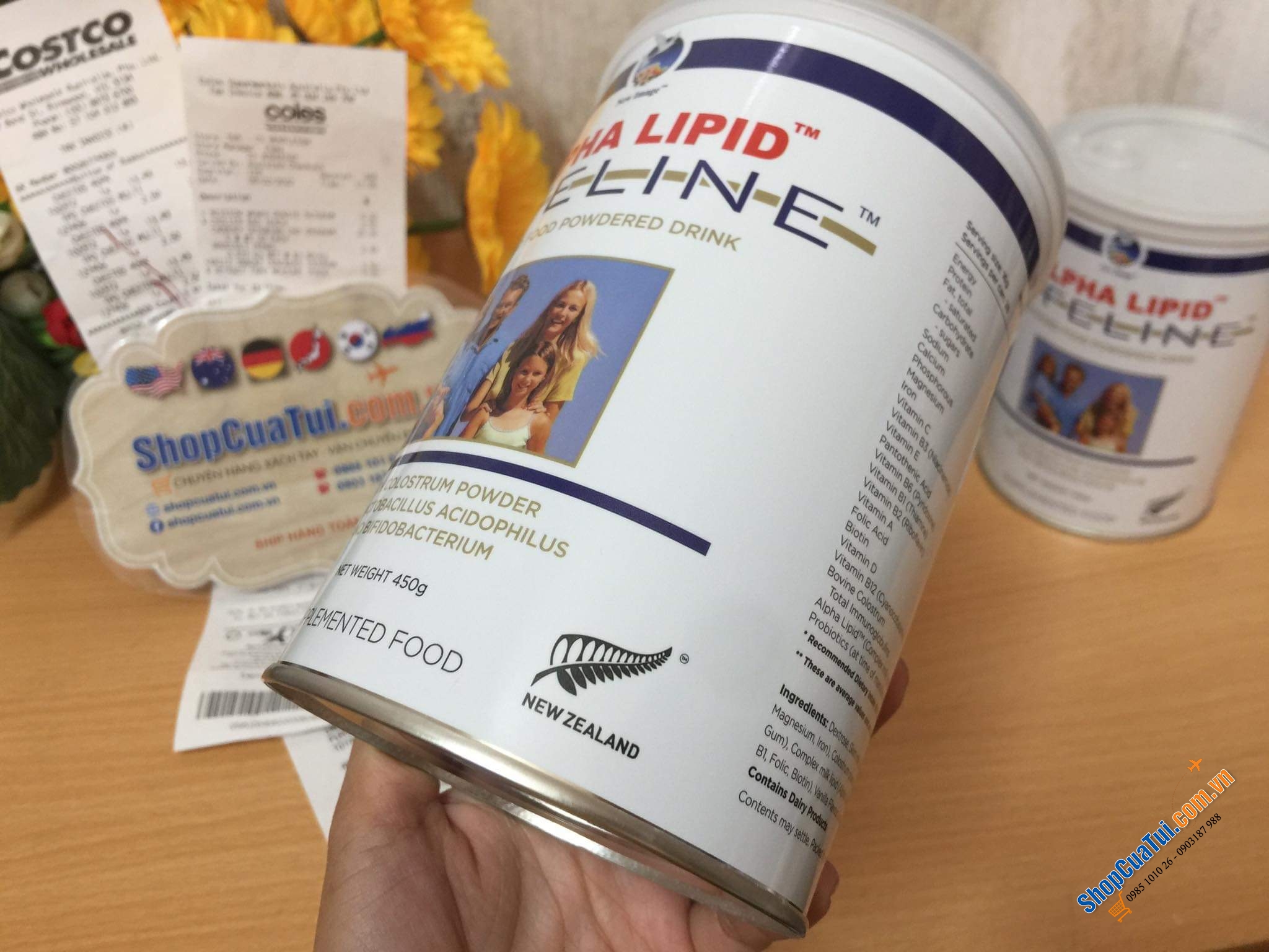 Sữa Non Alpha Lipid Lifeline 450gr - Sữa non cho người ốm, Ung thư, bệnh hiểm nghèo