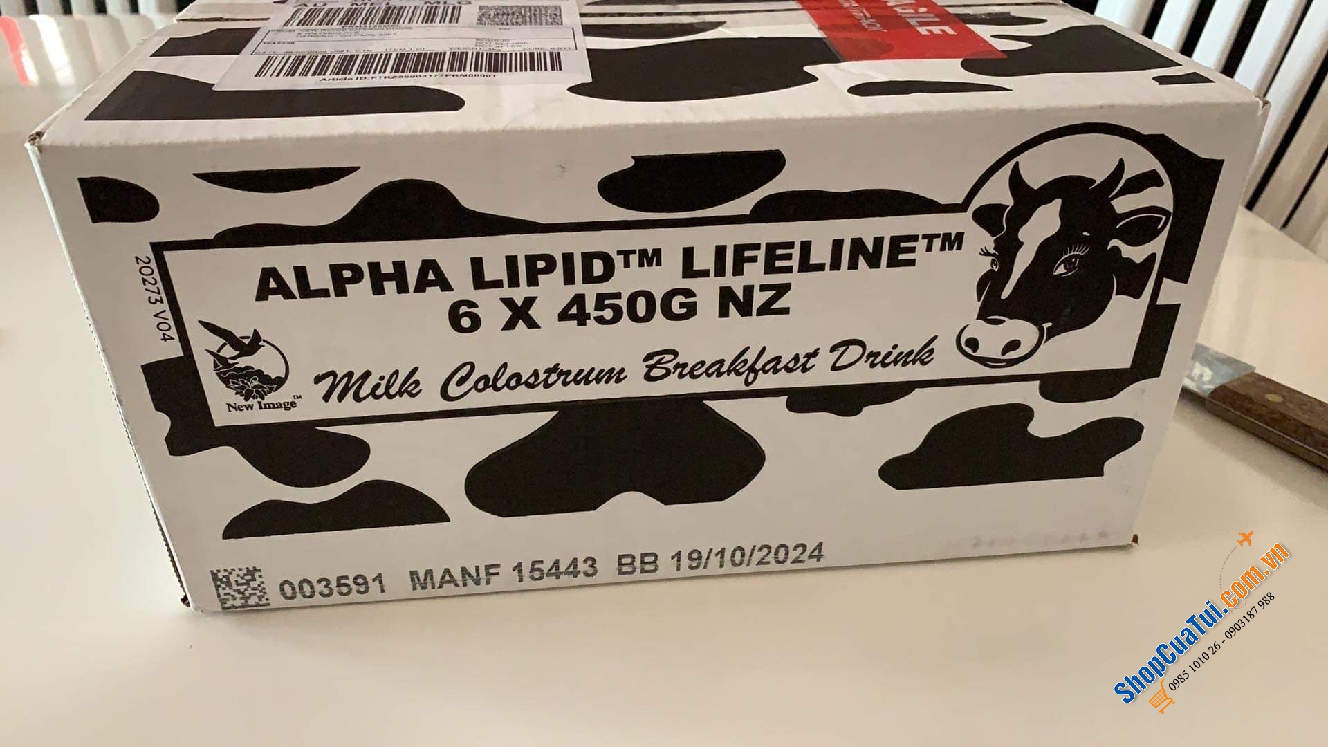 Sữa Non Alpha Lipid Lifeline 450gr - Sữa non cho người ốm, Ung thư, bệnh hiểm nghèo