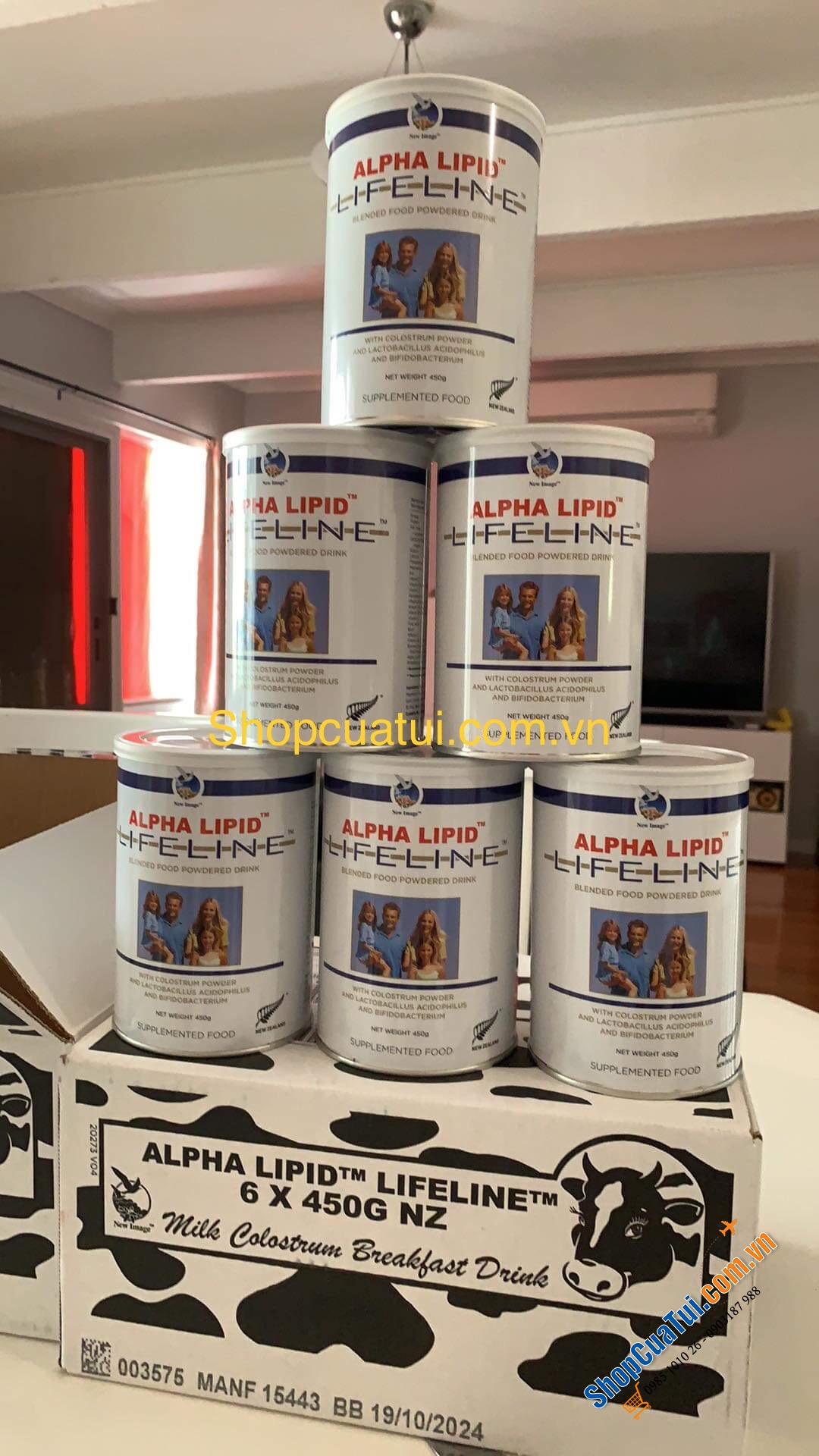 Sữa Non Alpha Lipid Lifeline 450gr - Sữa non cho người ốm, Ung thư, bệnh hiểm nghèo