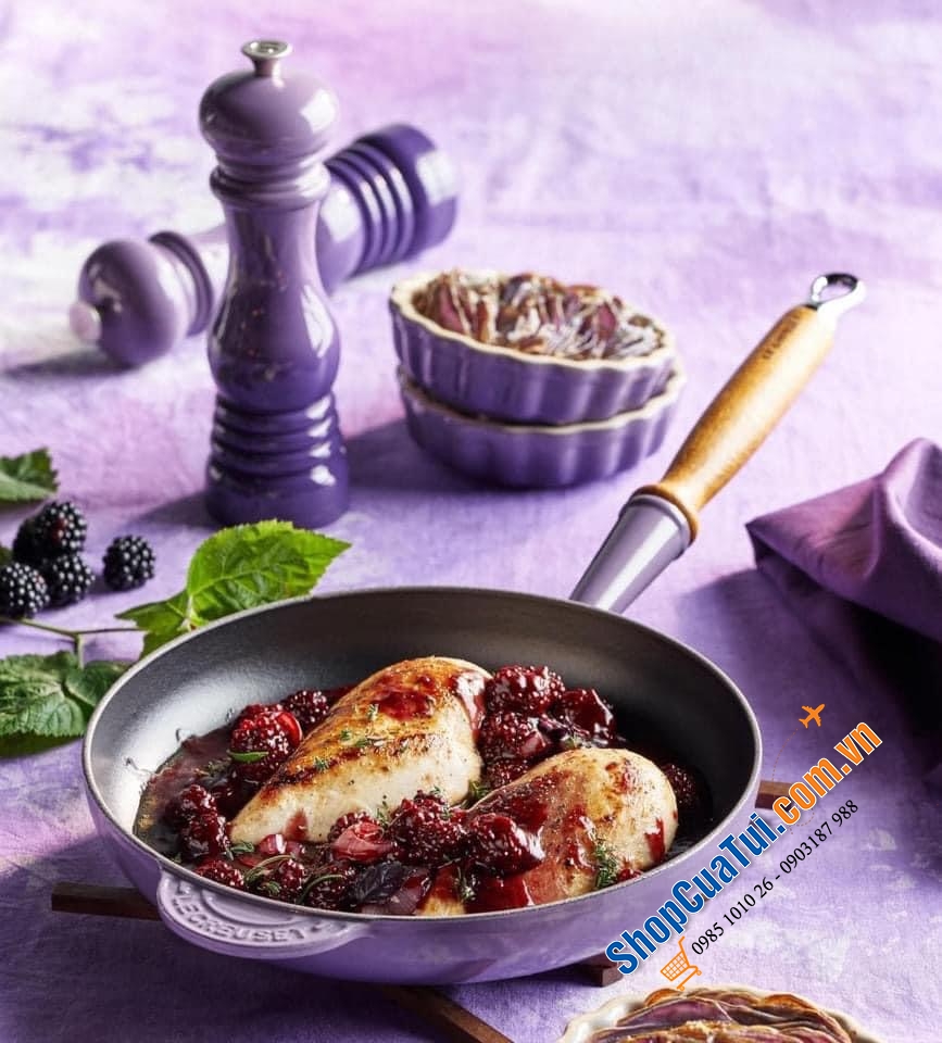 XAY TIÊU TAY LE CREUSET 21 cm MÀU TÍM