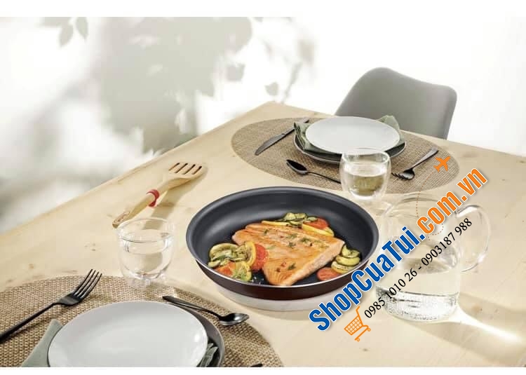 Set 2 nồi + 2 chảo, chung 1 tay cầm rời Tefal Ingenio - made in France