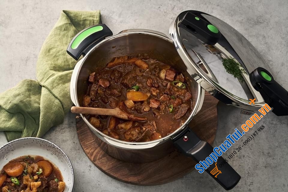 NỒI ÁP SUẤT FISSLERQUICK GREEN 4.5L TẶNG KÈM XỬNG HẤP
