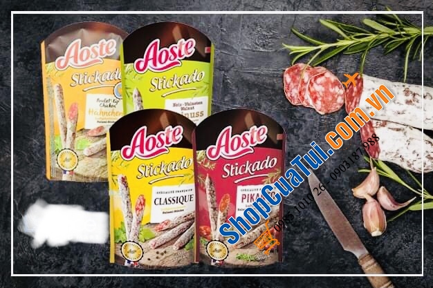 SALAMI AOSTE STICKADO Mini Salamis 7 thanh – Món ăn vặt dễ thương ngon khó cưỡng