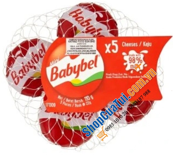 Pho mai viên Babybel túi 9 viên