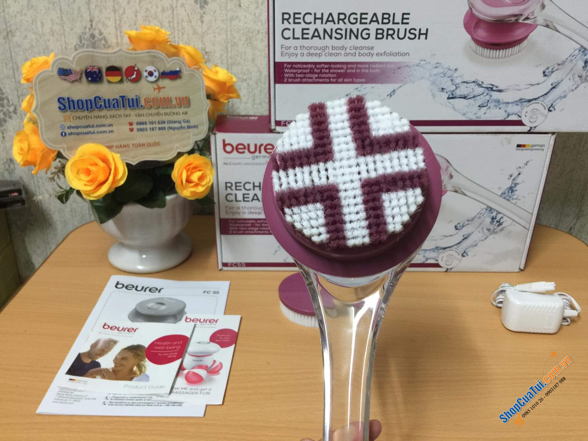 CÂY TẮM BEURER FC55 đánh bay mụn, sần sùi, khô ráp, viêm lỗ chân lông, tẩy da chết... trả lại làn da body mịn màng, trẻ trung nhé các tình yêu.
