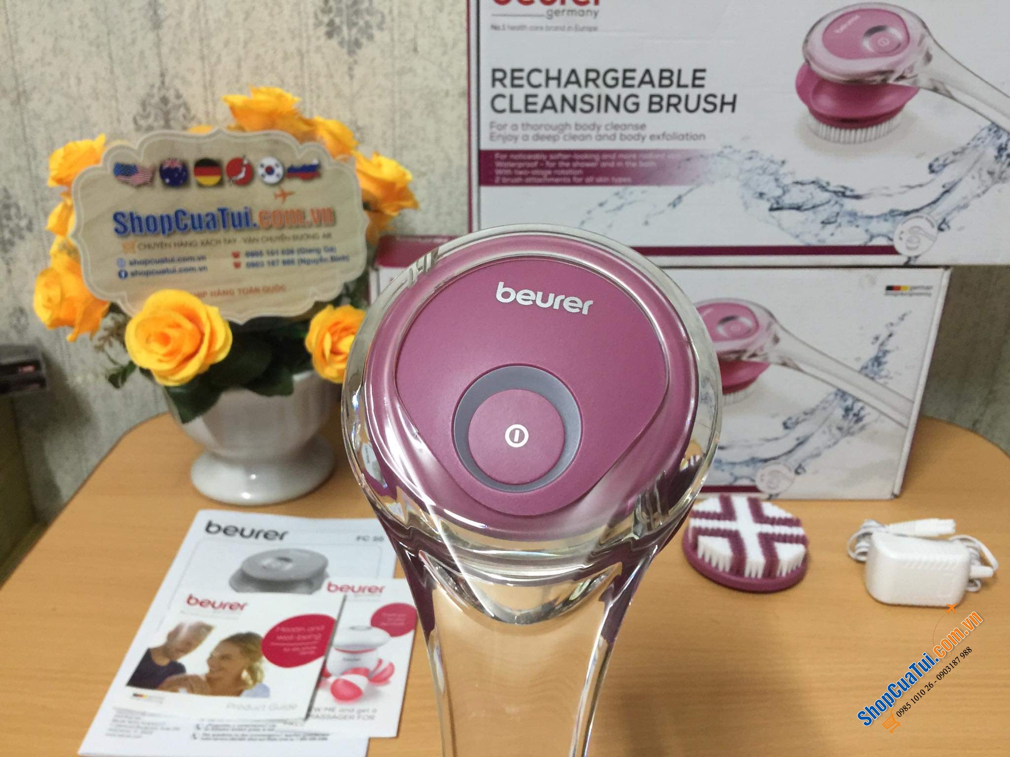 CÂY TẮM BEURER FC55 đánh bay mụn, sần sùi, khô ráp, viêm lỗ chân lông, tẩy da chết... trả lại làn da body mịn màng, trẻ trung nhé các tình yêu.
