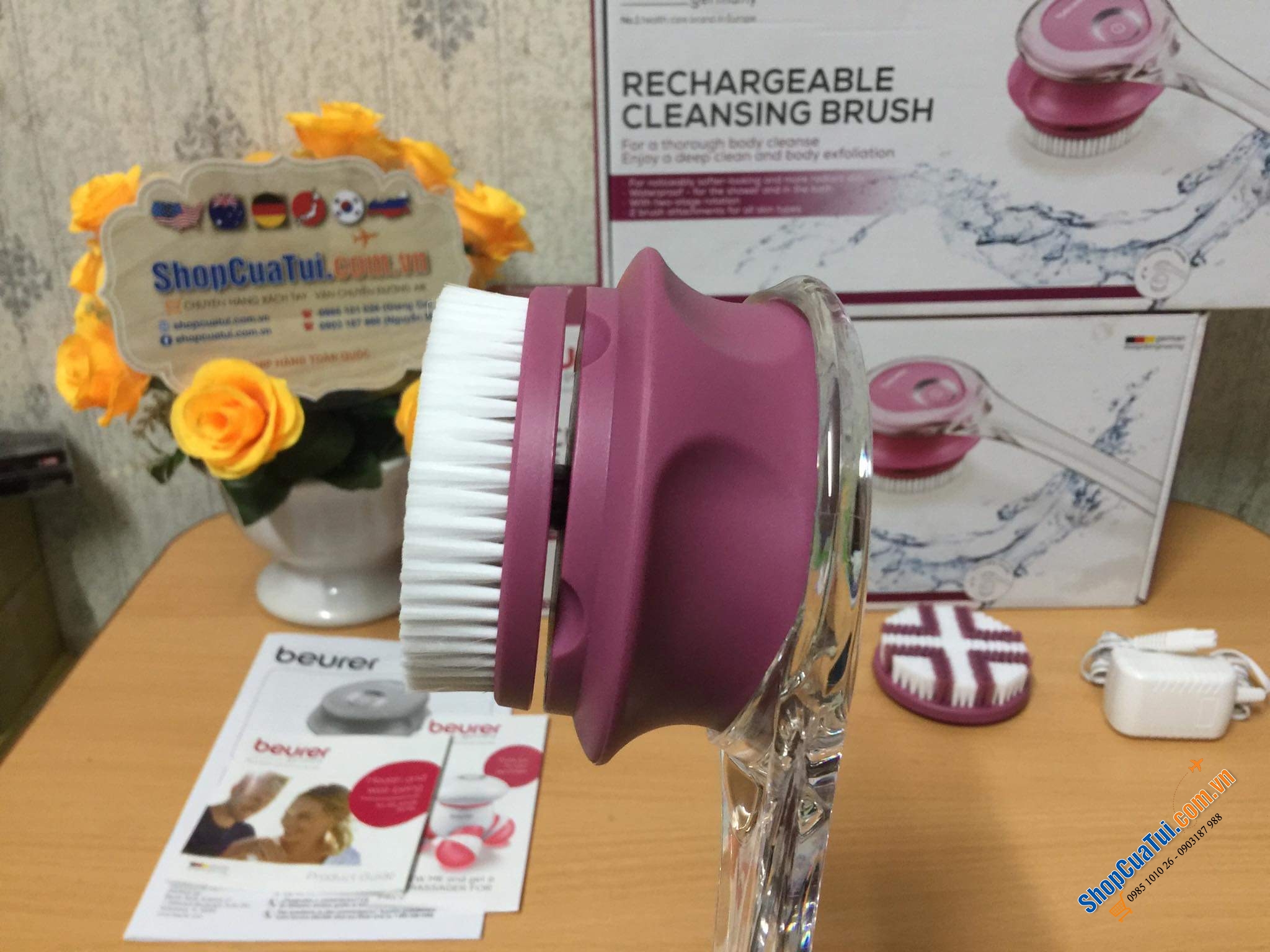 CÂY TẮM BEURER FC55 đánh bay mụn, sần sùi, khô ráp, viêm lỗ chân lông, tẩy da chết... trả lại làn da body mịn màng, trẻ trung nhé các tình yêu.