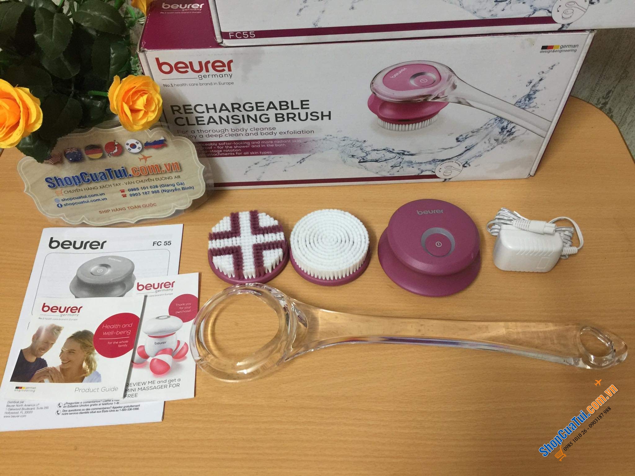 CÂY TẮM BEURER FC55 đánh bay mụn, sần sùi, khô ráp, viêm lỗ chân lông, tẩy da chết... trả lại làn da body mịn màng, trẻ trung nhé các tình yêu.