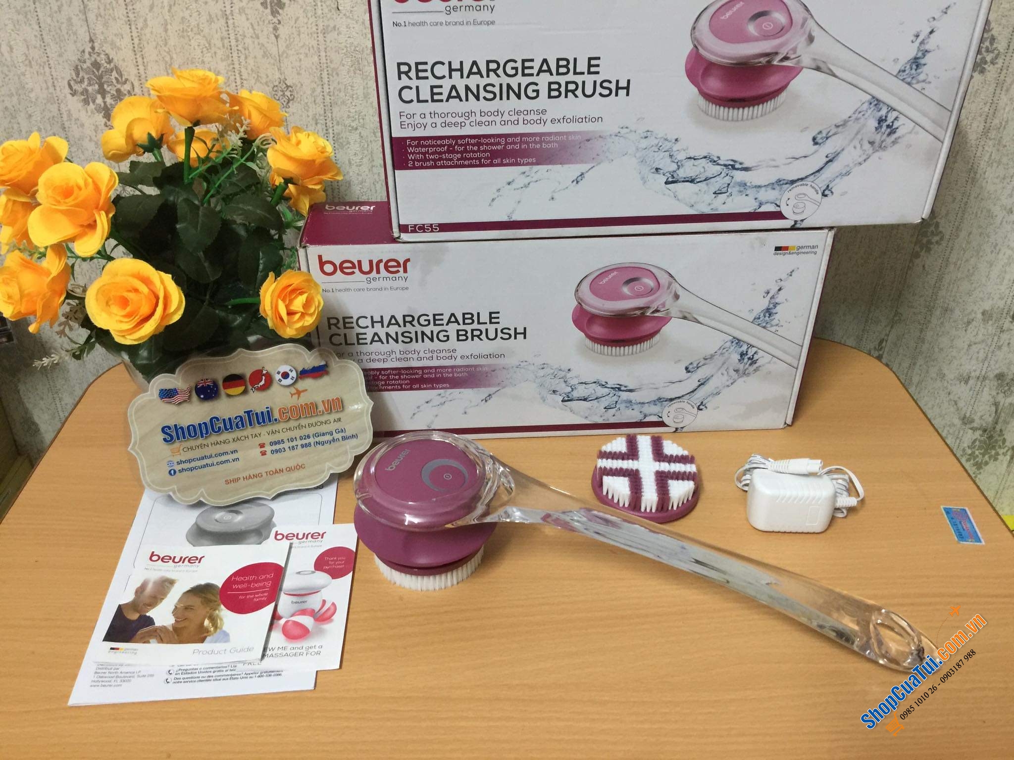 CÂY TẮM BEURER FC55 đánh bay mụn, sần sùi, khô ráp, viêm lỗ chân lông, tẩy da chết... trả lại làn da body mịn màng, trẻ trung nhé các tình yêu.