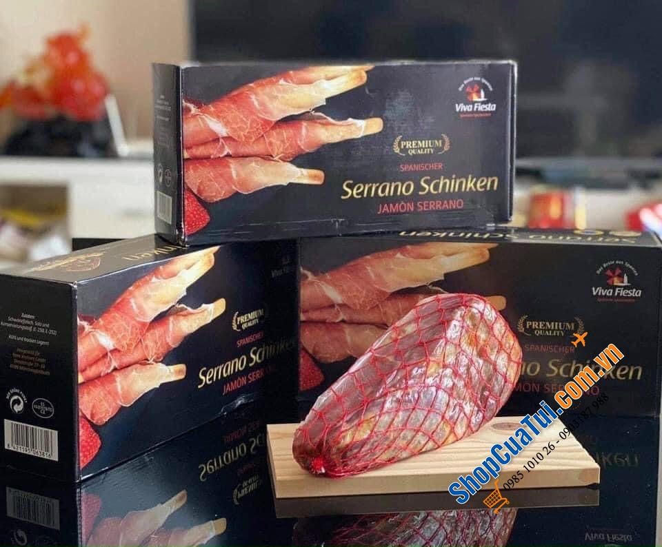 ĐÙI HEO ĐEN MUỐI SERRANO SCHINKEN 1 kg