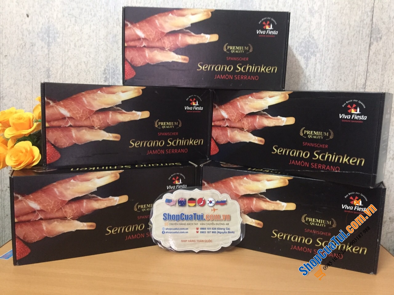 ĐÙI HEO ĐEN MUỐI SERRANO SCHINKEN 1 kg