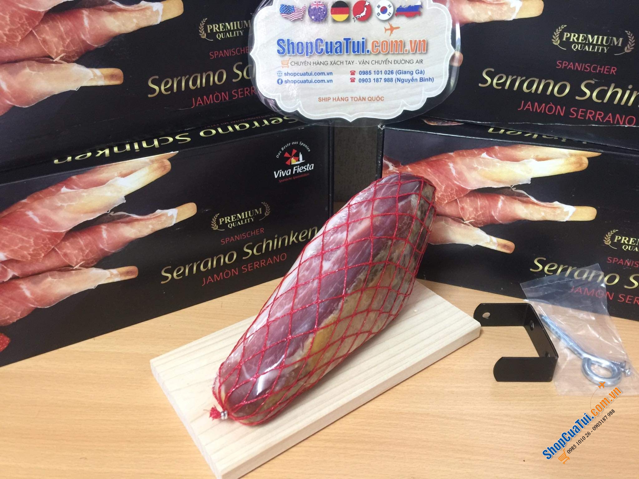 ĐÙI HEO ĐEN MUỐI SERRANO SCHINKEN 1 kg