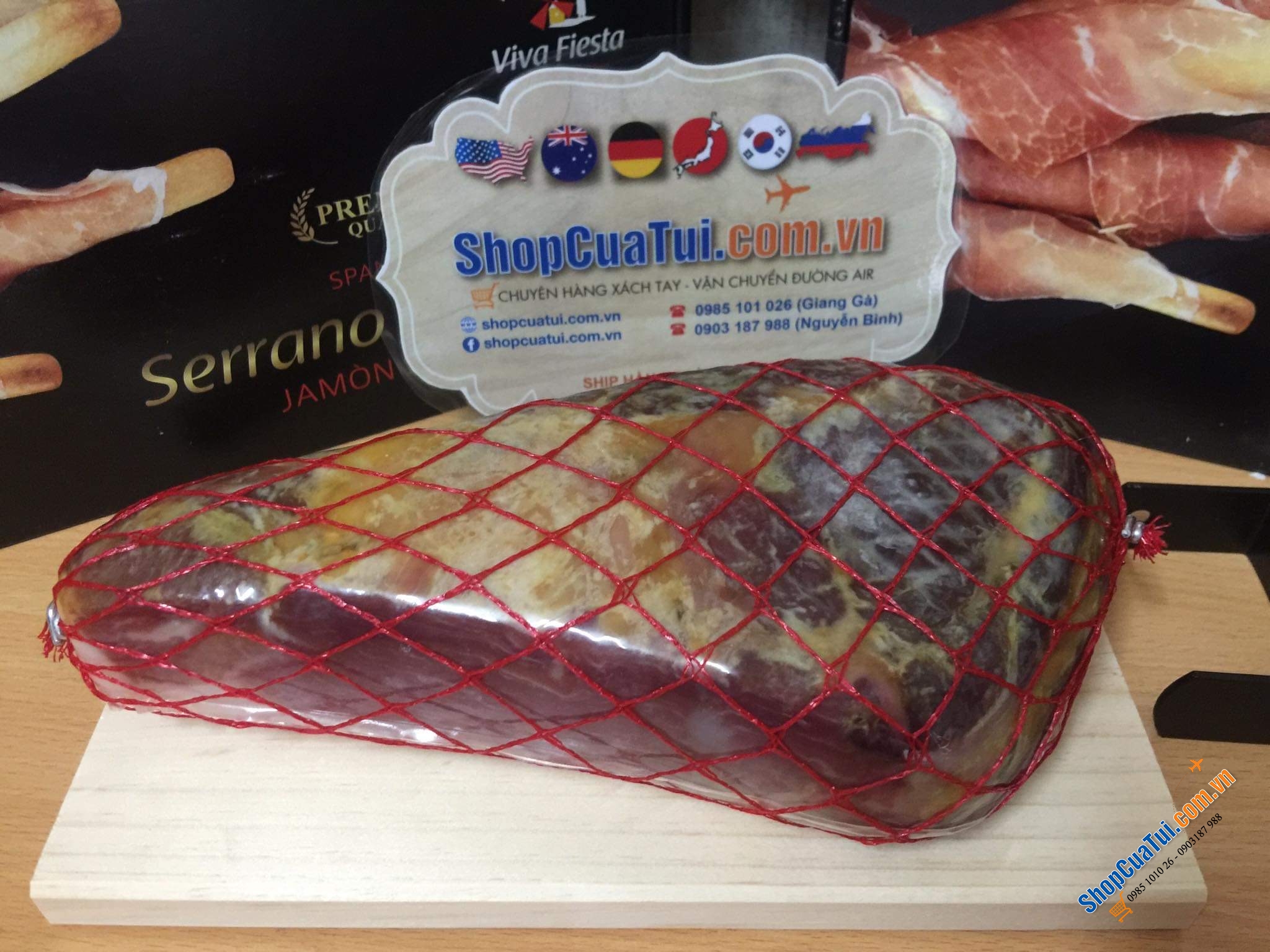 ĐÙI HEO ĐEN MUỐI SERRANO SCHINKEN 1 kg