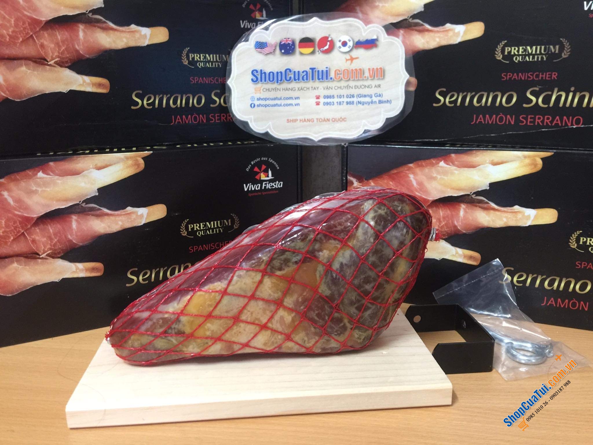 ĐÙI HEO ĐEN MUỐI SERRANO SCHINKEN 1 kg