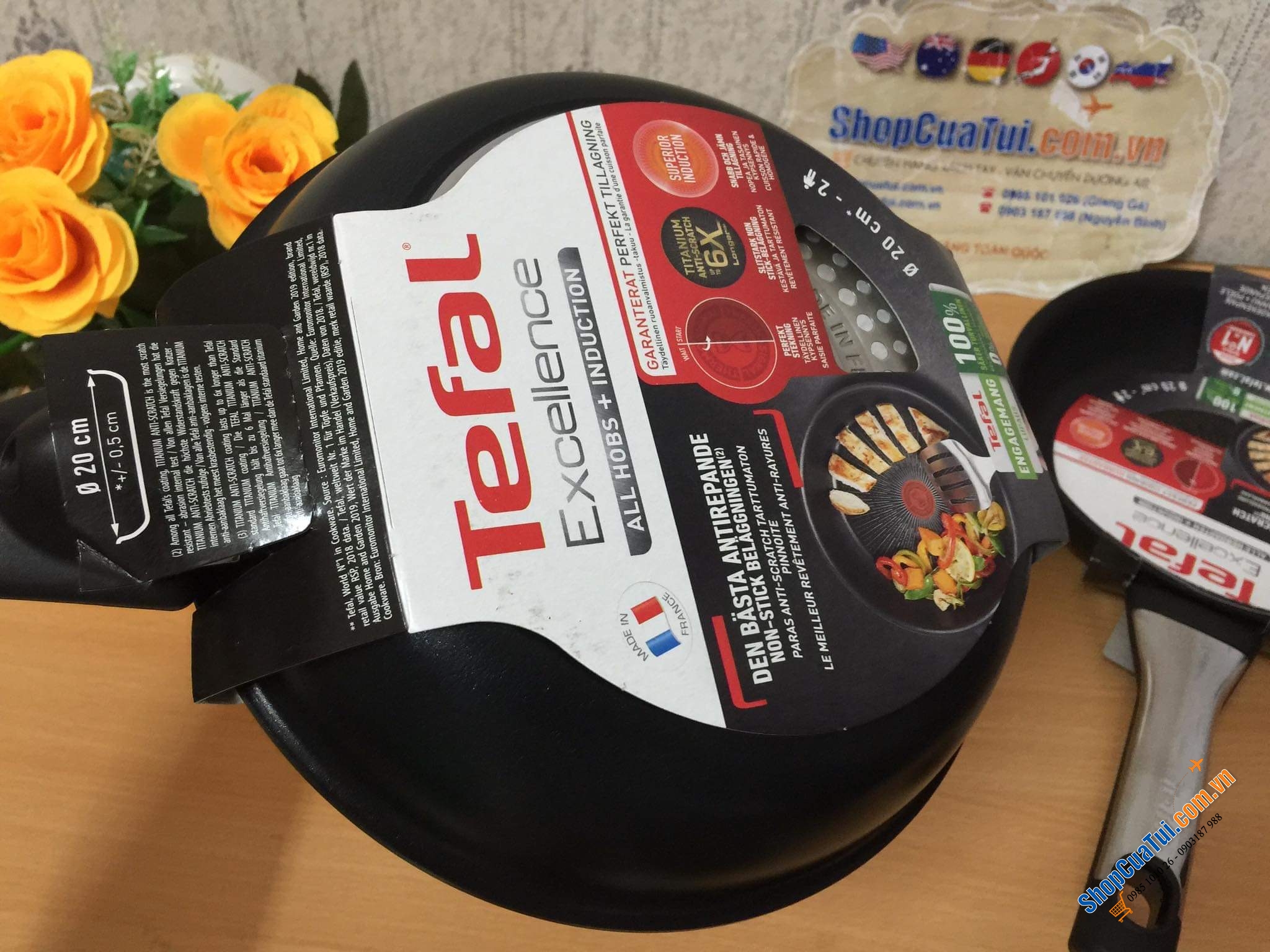 CHẢO TEFAL EXCELLENCE Chất lượng tuyệt hảo size 20cm