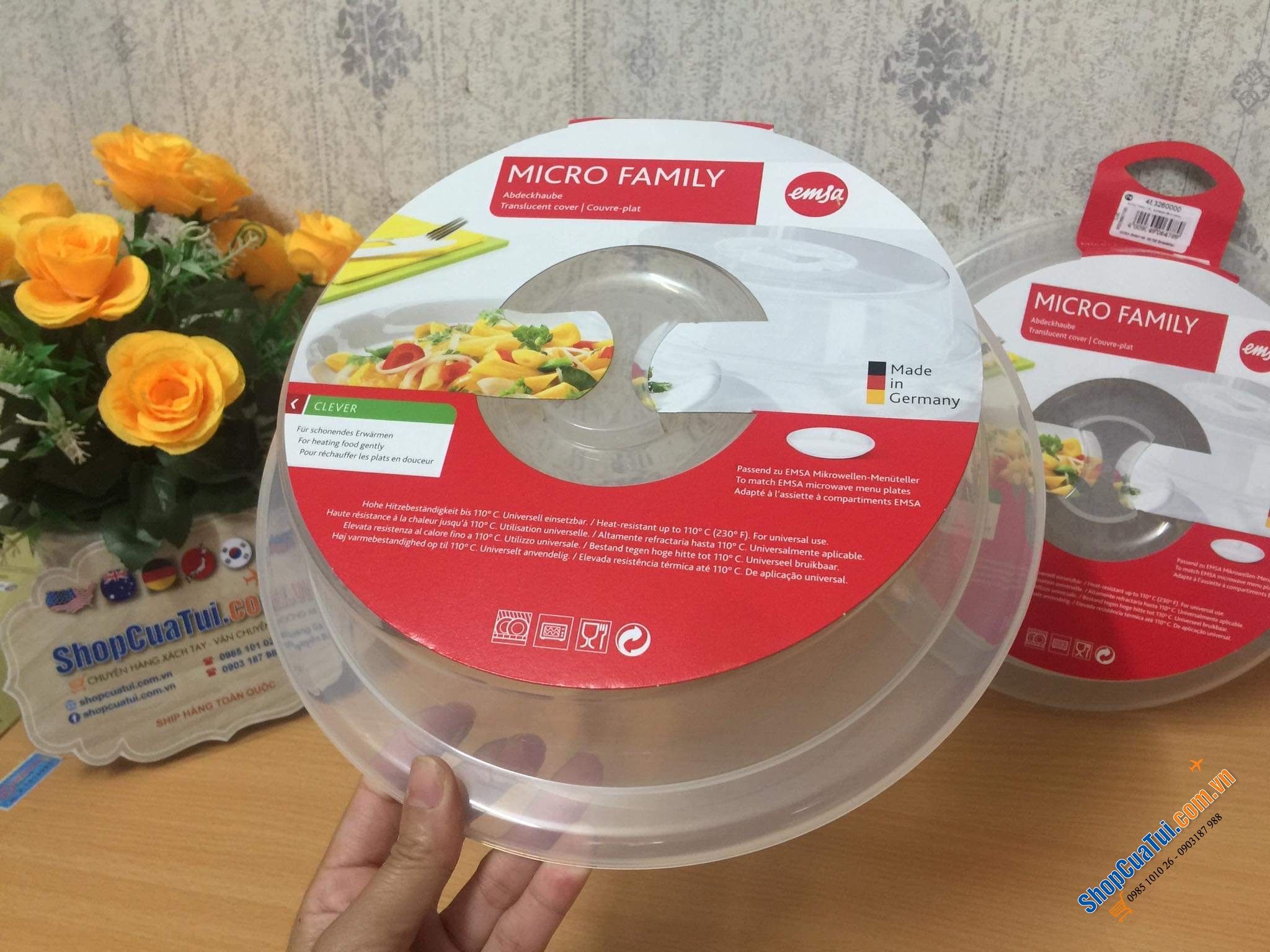 ÚP LÒ VI SÓNG EMSA FAMILY - MADE IN GERMANY.