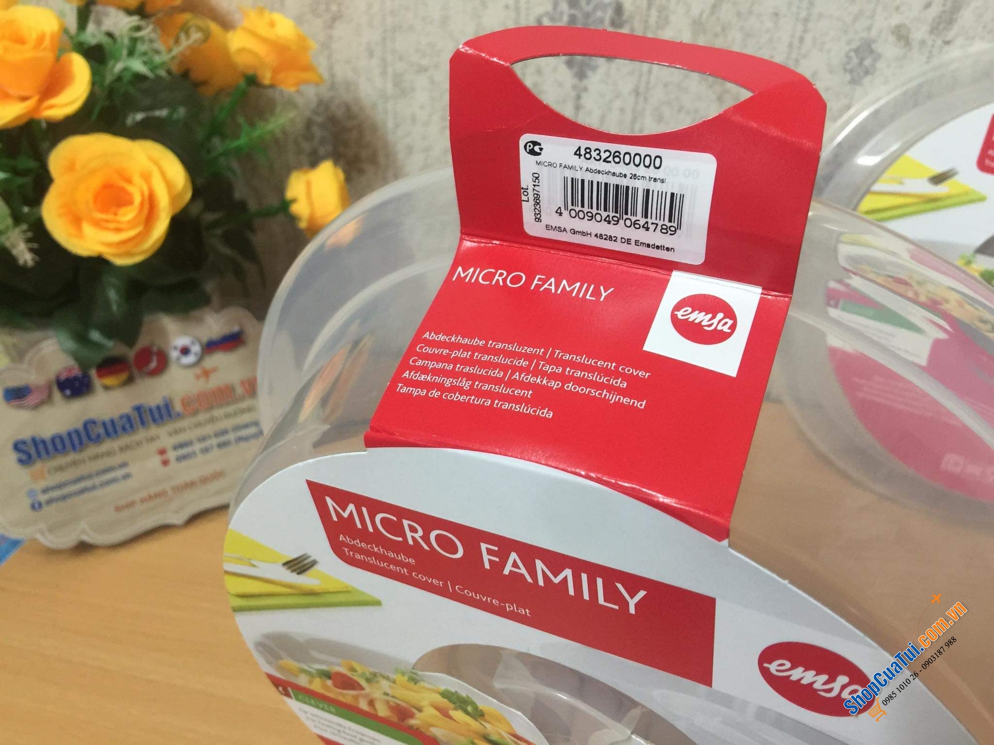 ÚP LÒ VI SÓNG EMSA FAMILY - MADE IN GERMANY.