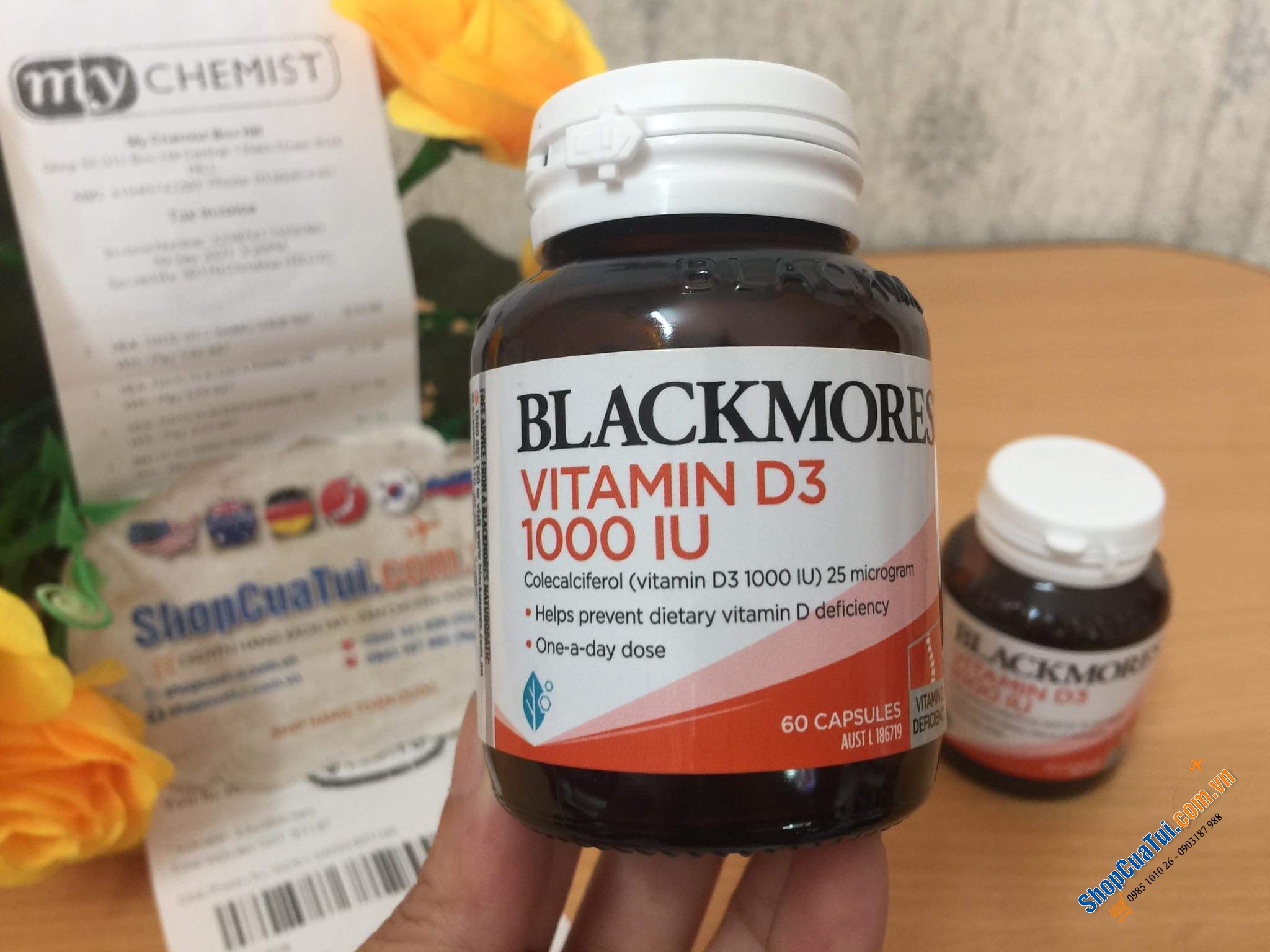 Blackmores Vitamin D3 1000IU 60 Capsules - hỗ trợ duy trì xương khỏe mạnh, cải thiện sức mạnh cơ bắp