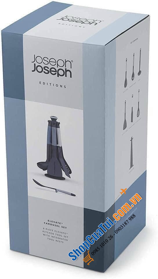 BỘ DỤNG CỤ NHÀ BẾP 7 MÓN JOSEPH JOSEPH MÀU MỚI RẤT ĐẸP - bộ thìa muôi nấu ăn