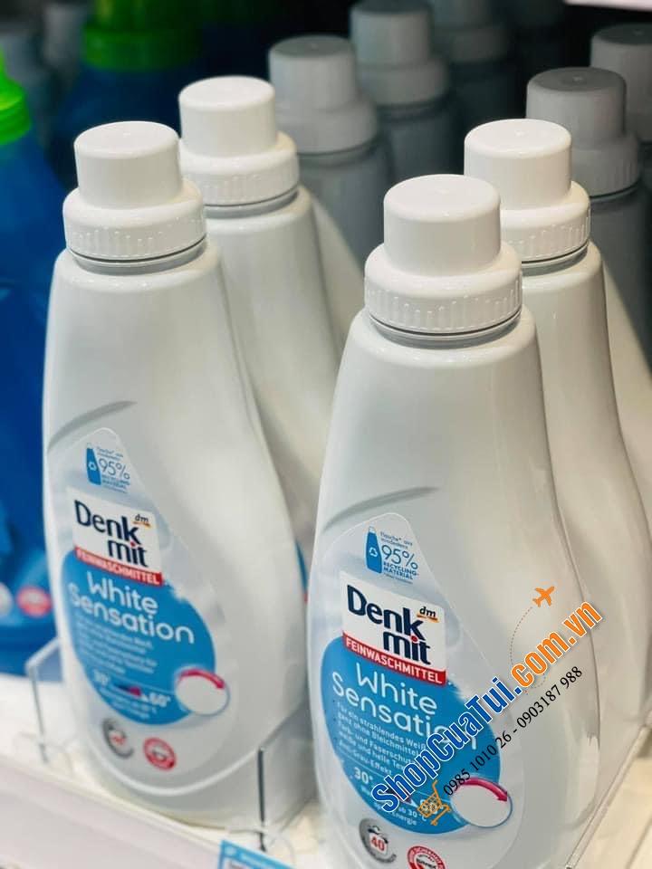 NƯỚC GIẶT DÀNH CHO QUẦN ÁO TRẮNG DENKMIT WHITE SENSATION 1L.
